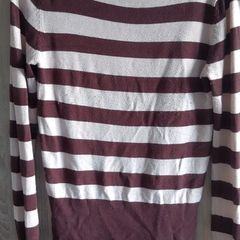 Stipes knittied top fits s m l strechy
