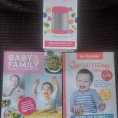 weaning cookbooks & insulated food flask