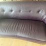 Pure Leather Art Deco Sofa Image 3