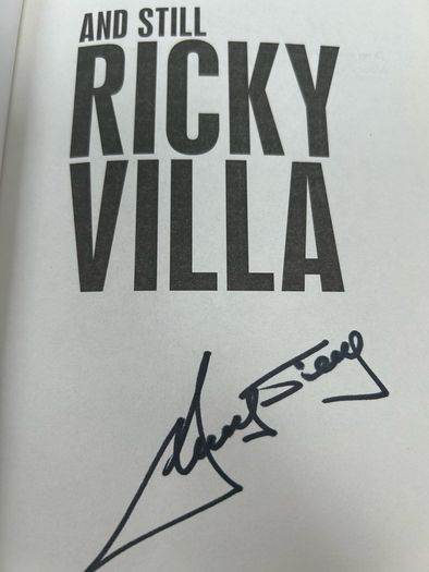 Hand Signed Ricky Villa Autobiography And Still Ricky Villa Spurs Football