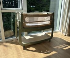 SnuzPod 5 Bedside Crib - Sage - Like New