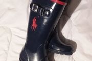 POLO RALPH LAUREN Kids Navy Red Rain Boots Wellies