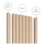 Bamboo Style Wall Panelling (Ash Colour) Image 3