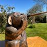 Hand carved wooden monkey Folk Art Image 2