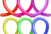 6x Stretchy Noodle String Neon Kids Childrens Fidget Stress Relief Sensory Toy (FREE POSTAGE)