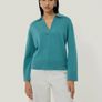 JIGSAW Open Collar Compact Wool Rich Jumper SIZE XL Image 7