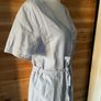 dress midi blue white stripes cotton Mountain Warehouse size 12 new Image 4
