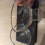 cat double glass bowls with stand, priced to sell Image 3