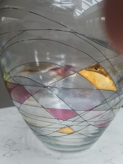 Large Vintage Clarenbridge Glass Vase