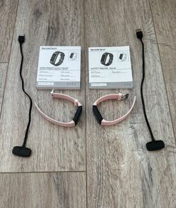Silvercrest Pale Pink and Black Fitness Activity Tracker Watches