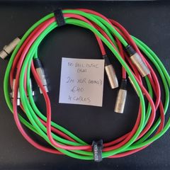 4 XLR patch cables 2M