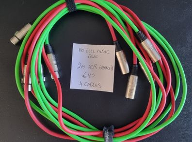 4 XLR patch cables 2M