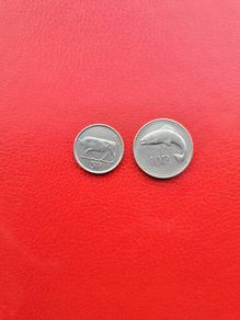 1993 Irish 5p and 10p