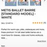 Ballet bars adjustable 1m tall. METIS ballet BARRE Image 3