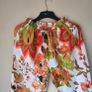 Floral 100% cotton loose summer trousers,  free size Image 2