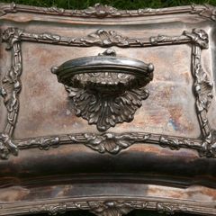 Vintage Double Vegetable Dish In Silver Plated Metal
