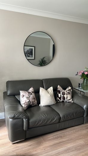leather sofa & armchair