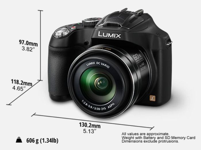 Panasonic Lumix DMC-FZ72 / 60x Optical Zoom / 64GB