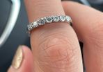 Natural diamond white gold Eternity Ring