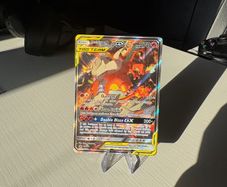 Reshiram & Charizard tag team pokemon card
