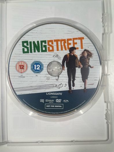 DVD Singstreet [2015] region 2 Ireland,UK complete with box, slipcase and movie