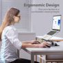 Adjustable Laptop Stand for Desk, Metal Foldable Laptop Riser, Portable Laptop Holder Desktop Book Stands, Ventilated Cooling Computer Notebook Stand Image 2