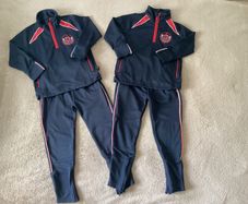 Two St Vincent Primary school tracksuits size 5 to 6 years