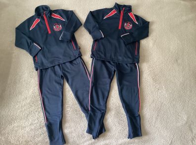 Two St Vincent Primary school tracksuits size 5 to 6 years