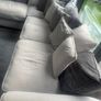 Grey Corner Sofa and Chair Image 6