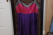 Pink and purple silk dress by ITSOLA