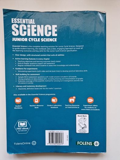 Essential Science Junior Cycle Science Textbook For Sale in Lucan ...