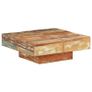 Coffee Table 80x80x28 cm Solid Reclaimed Wood Image 2