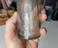 121 - Vintage Cork City Kiloh Clear Glass Lemonade Soda Kali Seltzer Water Embossed Lettering Decorative Collectible Bottle