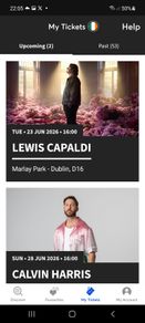 2 x Lewis Capaldi  tickets