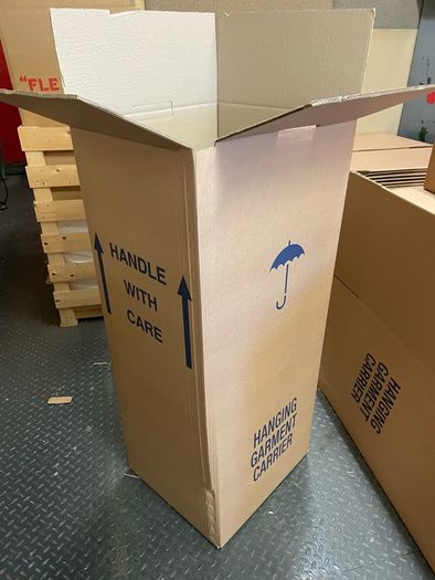 Wardrobe box for moving