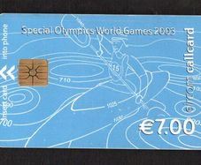 2003 Ireland EUR7 Special Olympics (Gemplus GEM1) Call Card Used