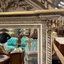Very nice large mirror with light tones and architectural design Image 4