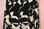 Primark ladies black white top - New