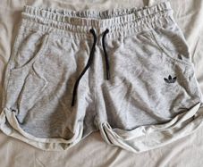 Adidas grey running shorts
