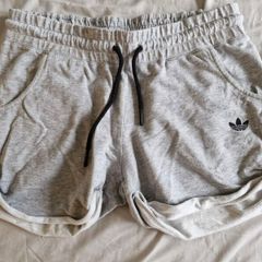 Adidas grey running shorts