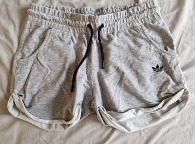 Adidas grey running shorts