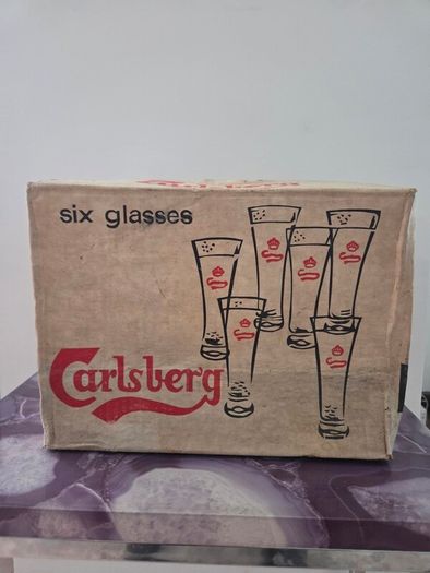 vintage carlsberg glasses