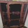 Vintage Wooden Corner Display Cabinet Image 2