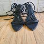 Aje Designer Strappy Wooden Heels Image 4