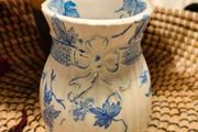 Antique blue and white Ridgeway Bordaux, Stoke on Trent pottery Vase..