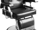 Modern Chrome Brown Hydraulic Hairdressing Chair 360 Tilt Salon 110 x 70 x 100-113 c,BLACK AND BROWN