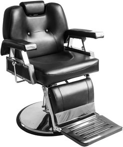 Modern Chrome Brown Hydraulic Hairdressing Chair 360 Tilt Salon 110 x 70 x 100-113 c,BLACK AND BROWN