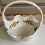 Aynsley Shell Cottage Garden Fine Bone China Basket Dish Image 4