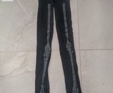 Ladies/girls/boys keleton glow in the dark tights