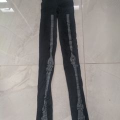 Ladies/girls/boys keleton glow in the dark tights